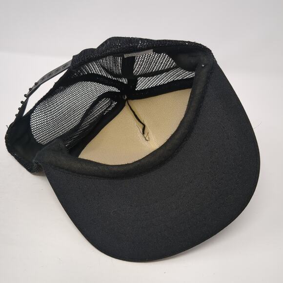 Double B. Trucking Snapback Trucker Hat Black One Size Adjustable Mesh Back Poly - Picture 7 of 9